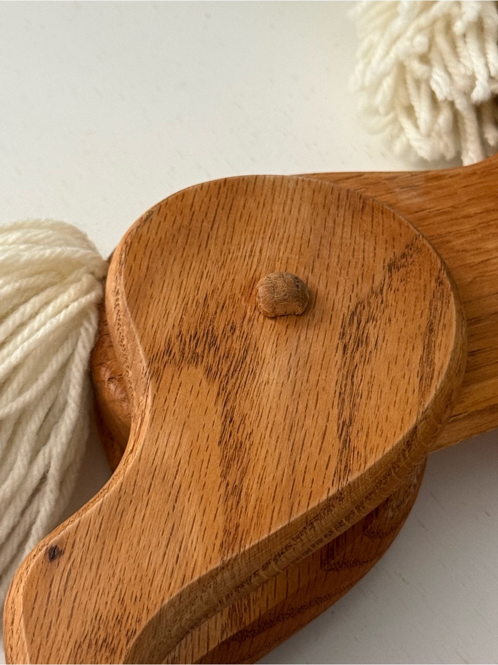 Vintage Wood Toy Rocking Horse Yarn Mane Rustic Farmhouse Nursery Child Decor - Picture 15 of 15